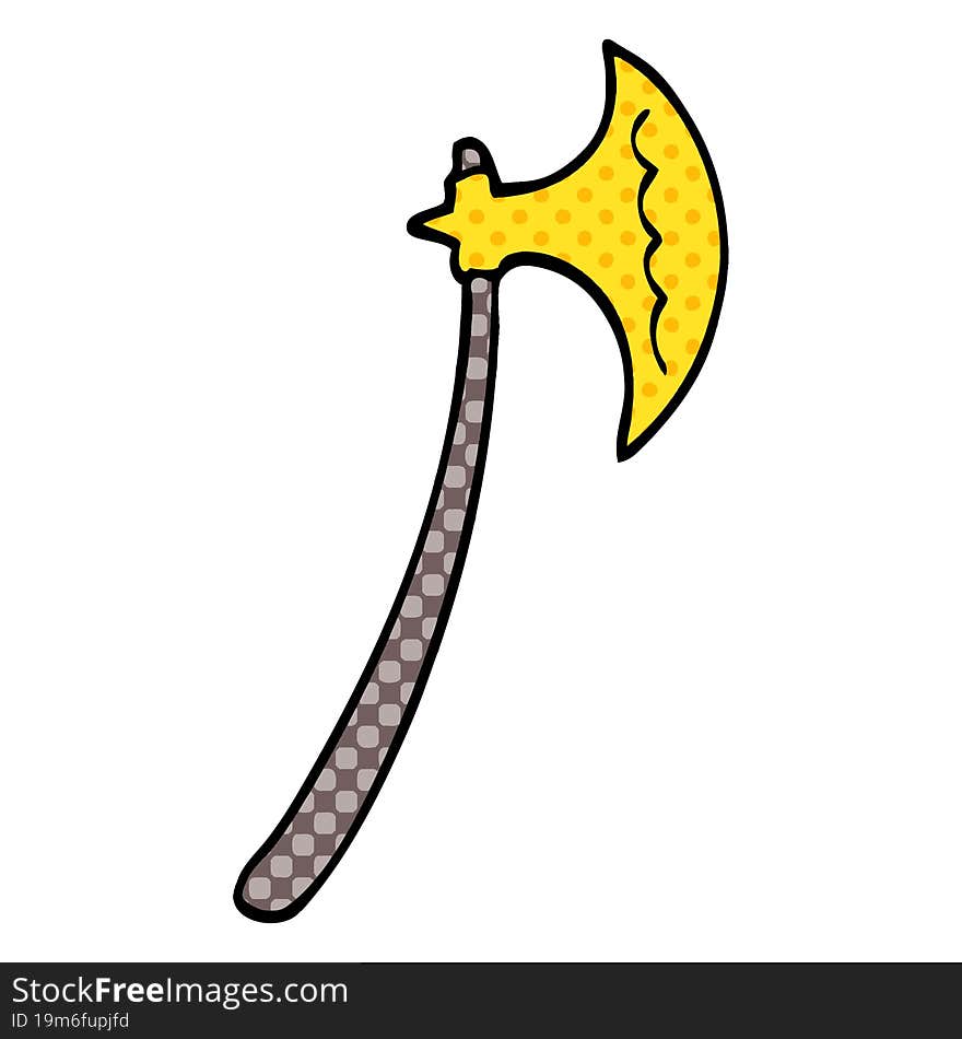 cartoon doodle axe