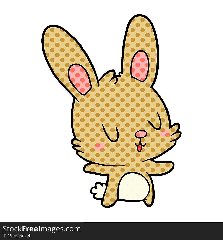 cute cartoon rabbit. cute cartoon rabbit