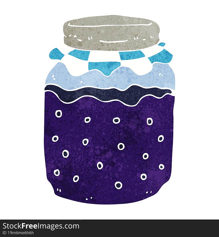 cartoon jam jar