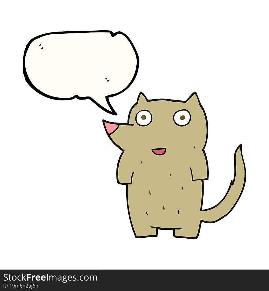 speech bubble cartoon dog