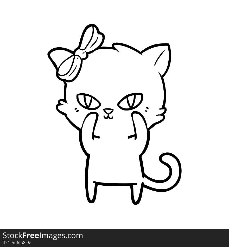 cute cartoon cat. cute cartoon cat