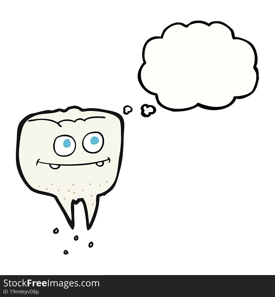 thought bubble cartoon tooth