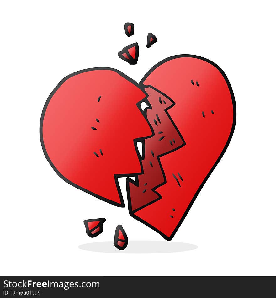 Cartoon Broken Heart