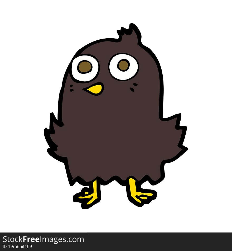 funny cartoon bird