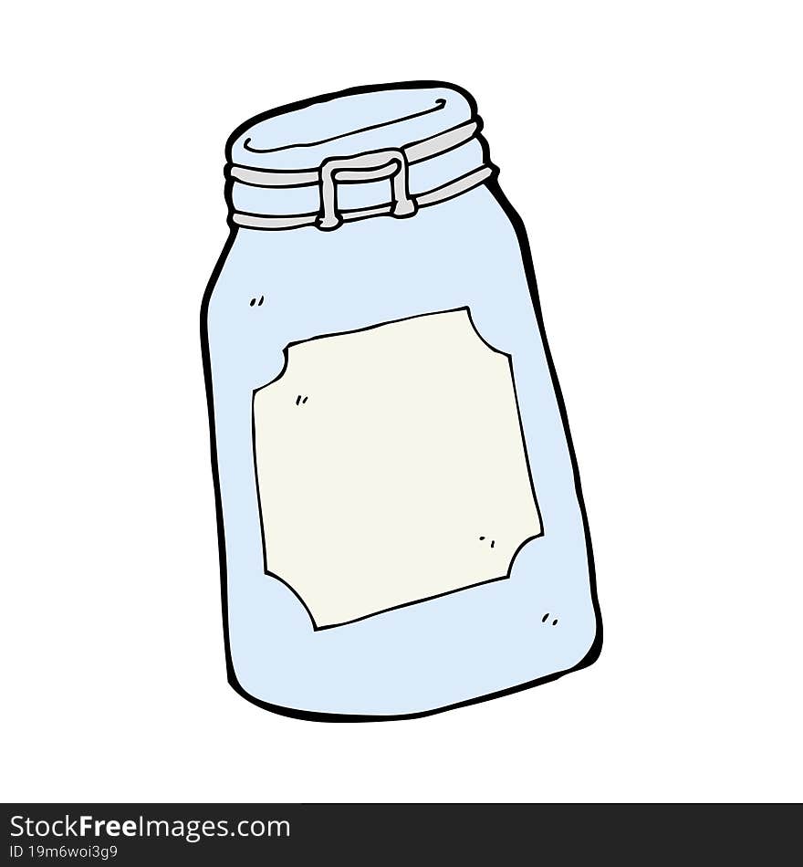 cartoon jar