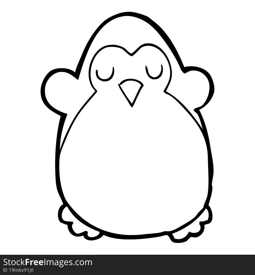 cartoon penguin