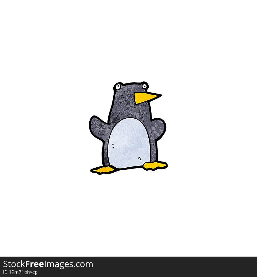 Funny Cartoon Penguin