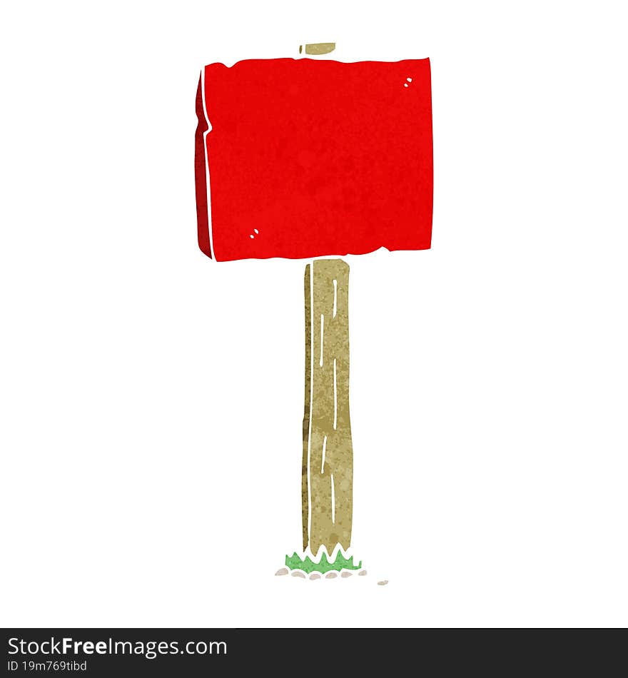 cartoon sign post