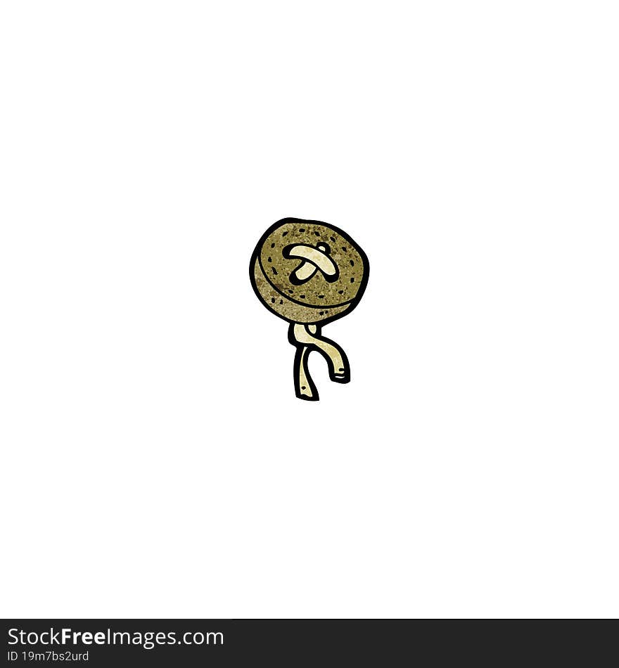 cartoon old button