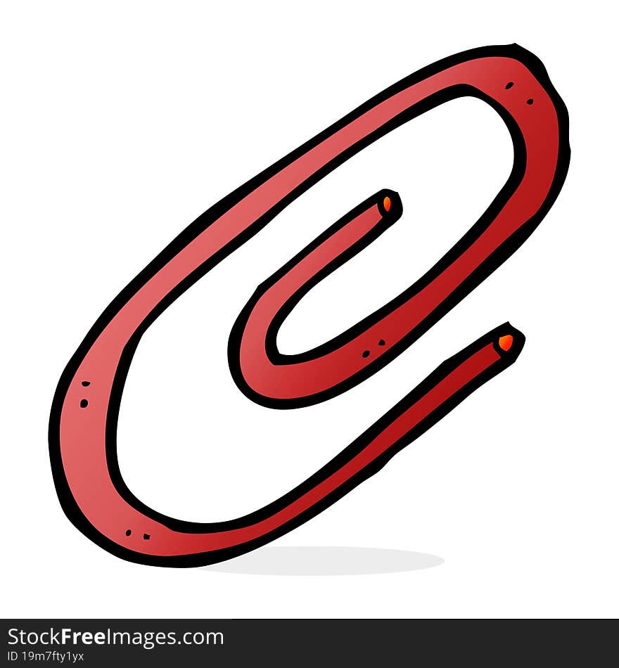 cartoon paperclip