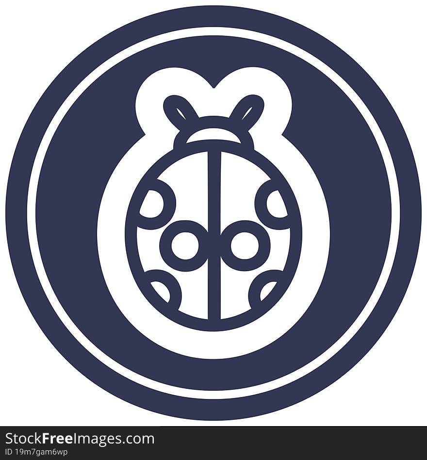 cute ladybug icon symbol