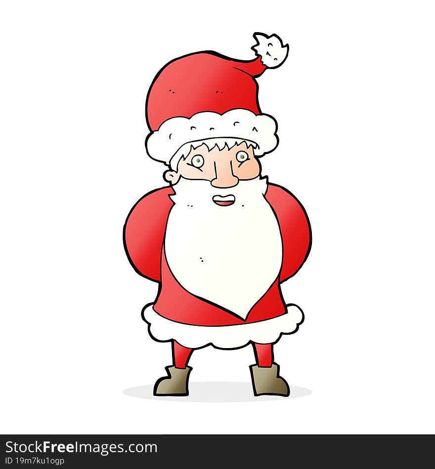 cartoon santa claus