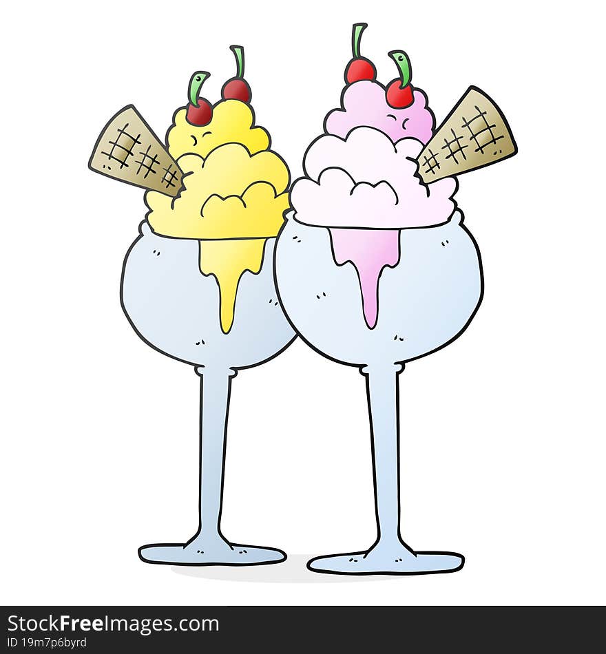 cartoon ice cream