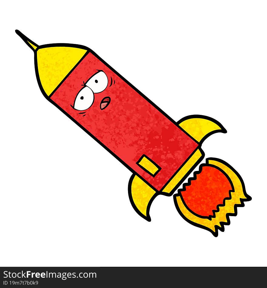 cartoon rocket. cartoon rocket