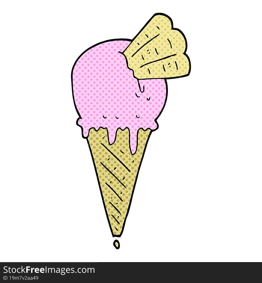 cartoon ice cream cone