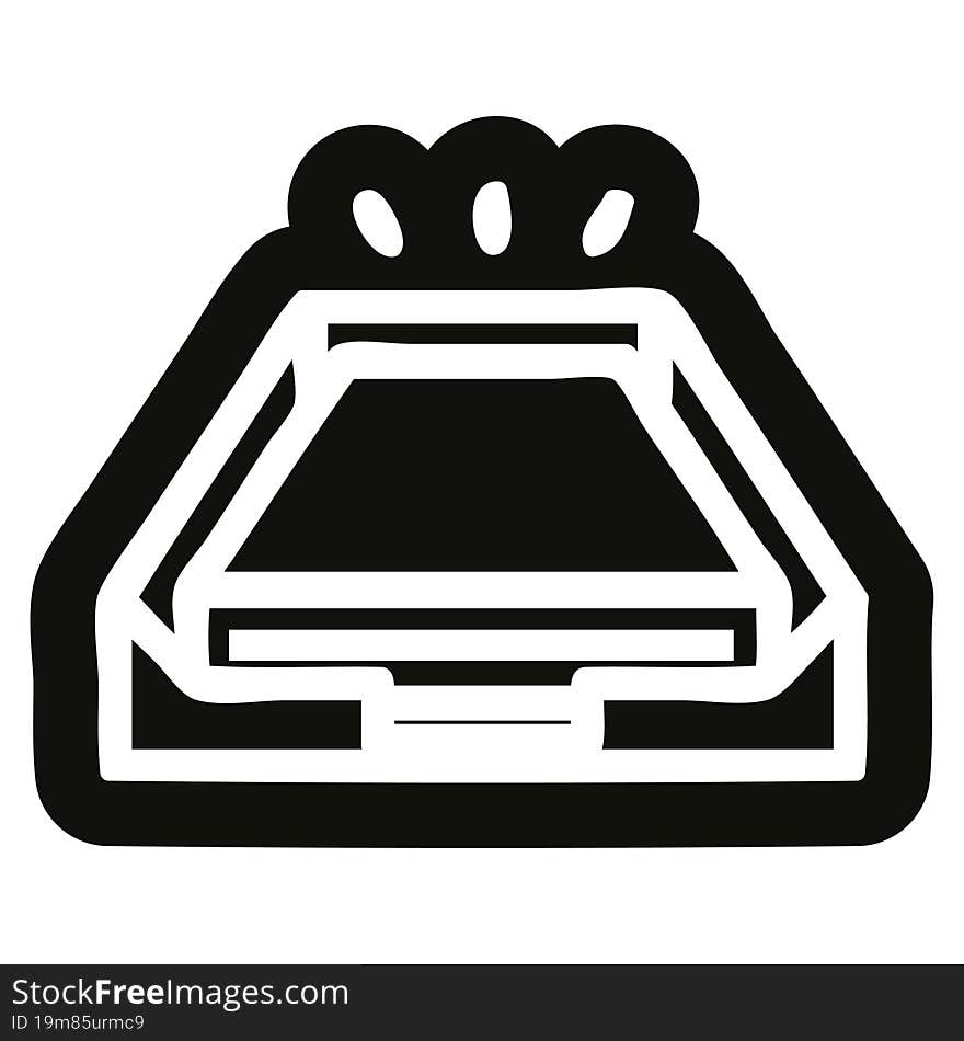 low office paper stack icon symbol