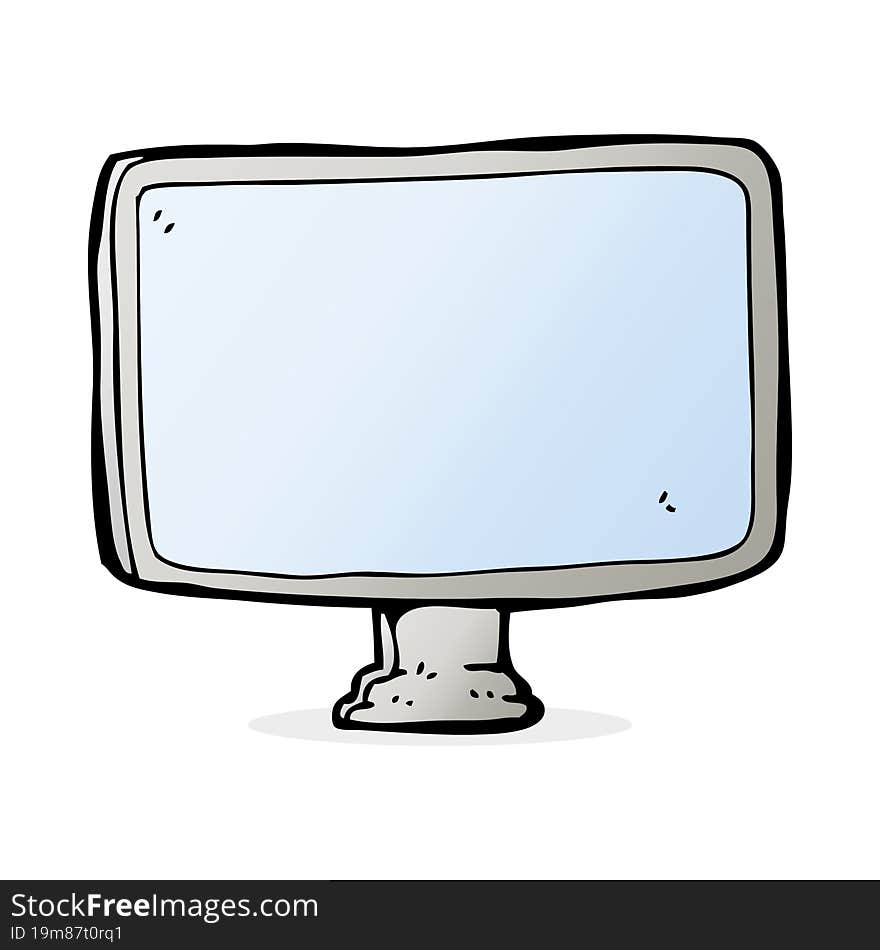 cartoon computer screen