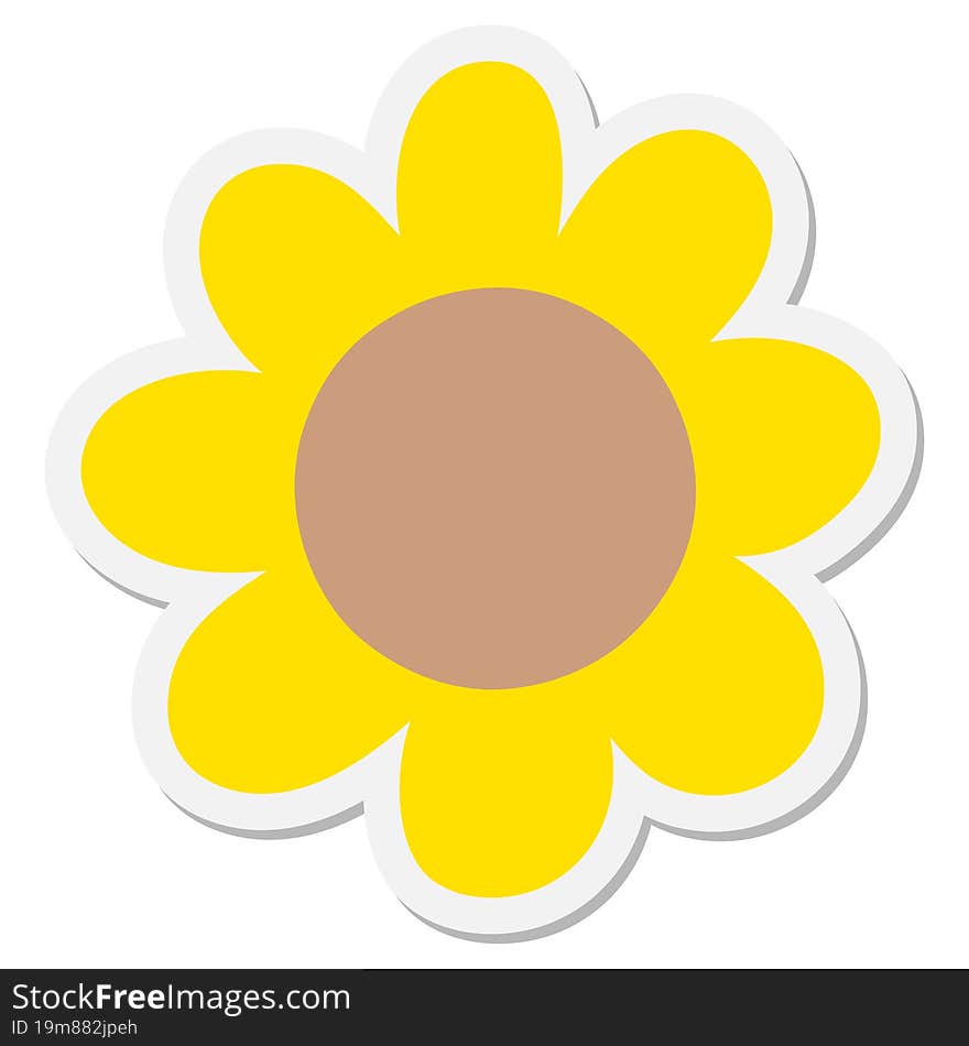 Sunflower Sticker