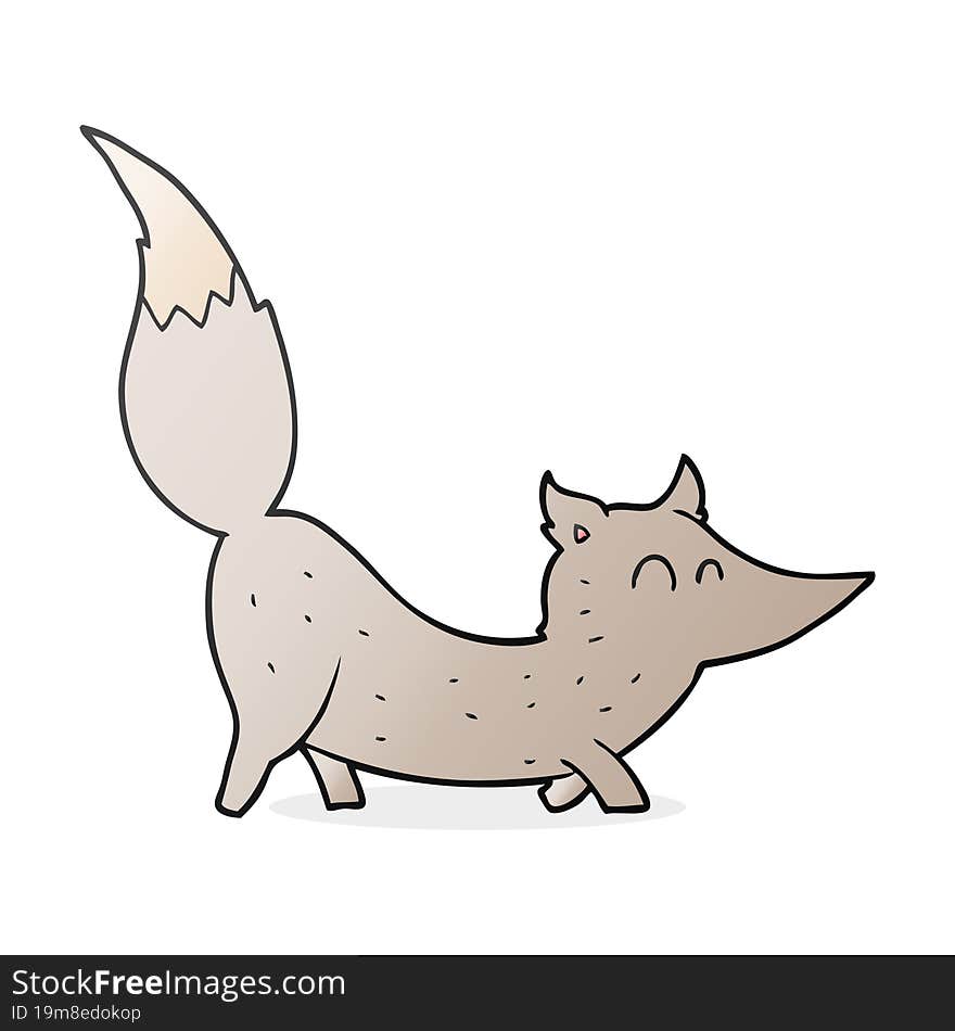 Cartoon Little Wolf