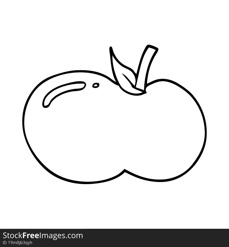 cartoon apple