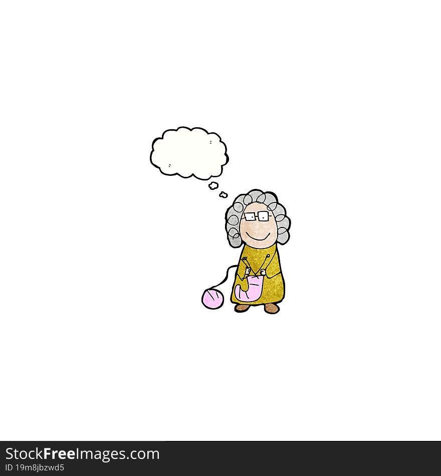 child\'s drawing of an old woman