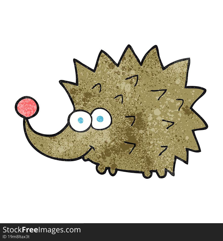 textured cartoon hedgehog