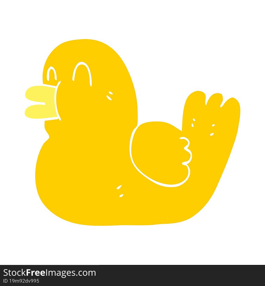 cartoon doodle rubber duck