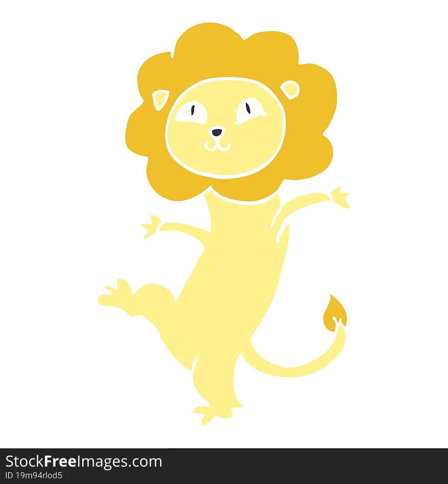 cartoon doodle lion