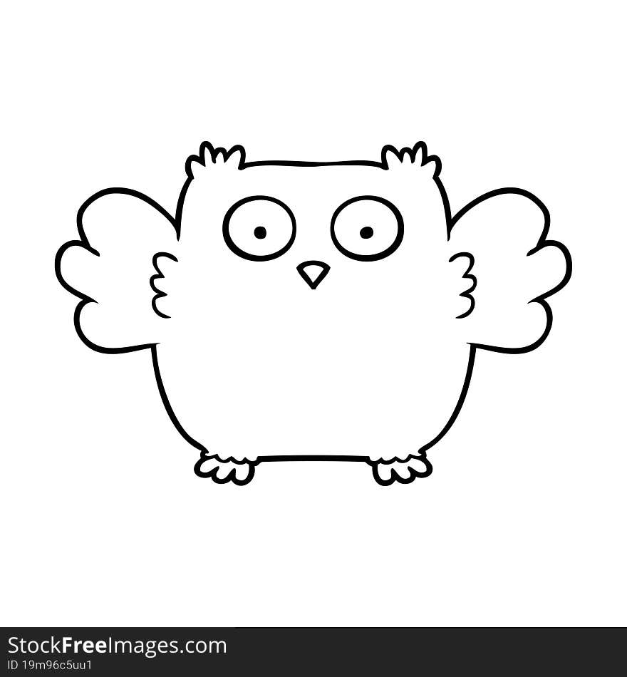 cute cartoon owl. cute cartoon owl