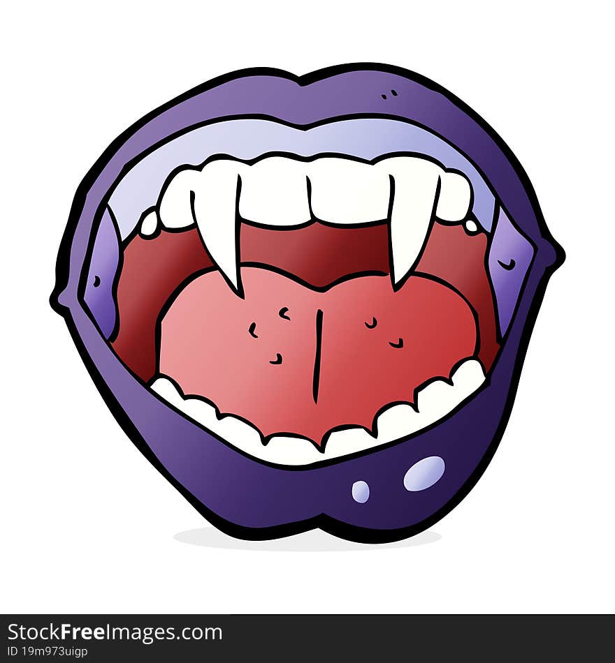 Cartoon Vampire Mouth