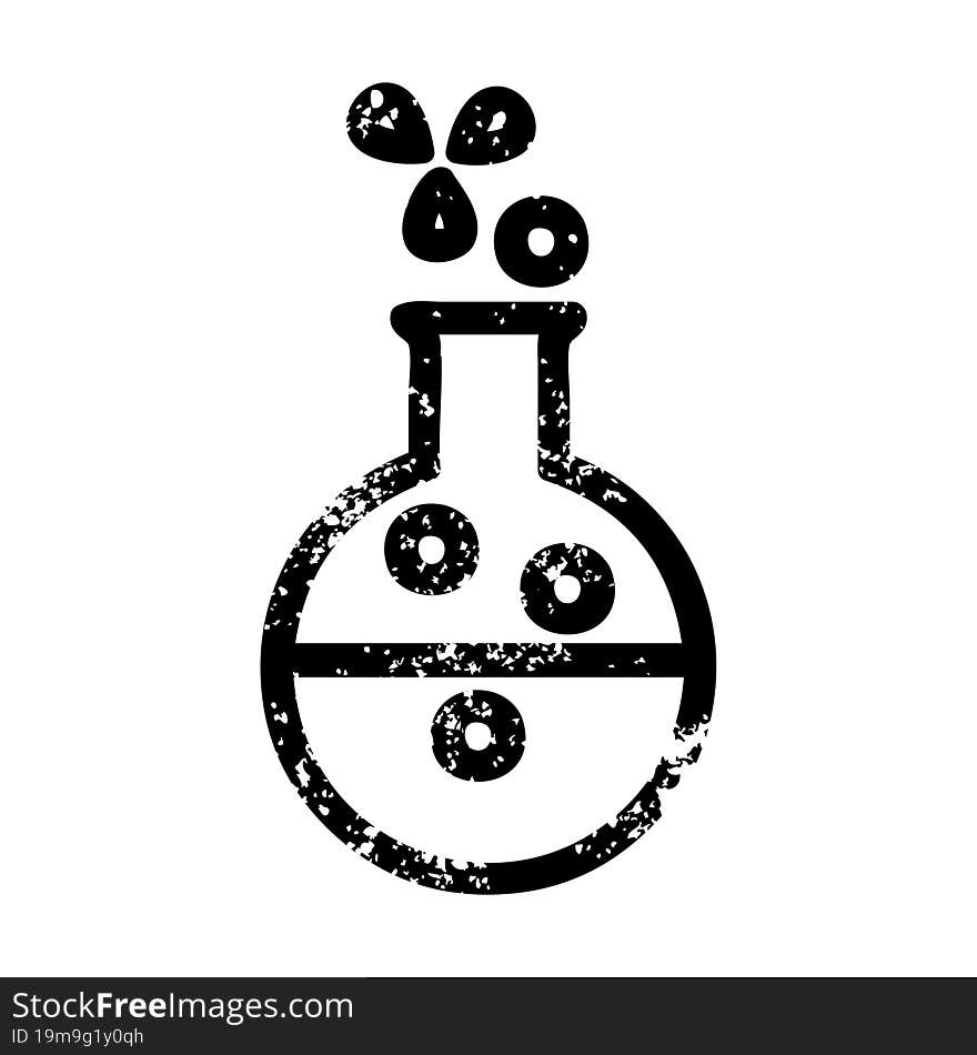 science experiment distressed icon