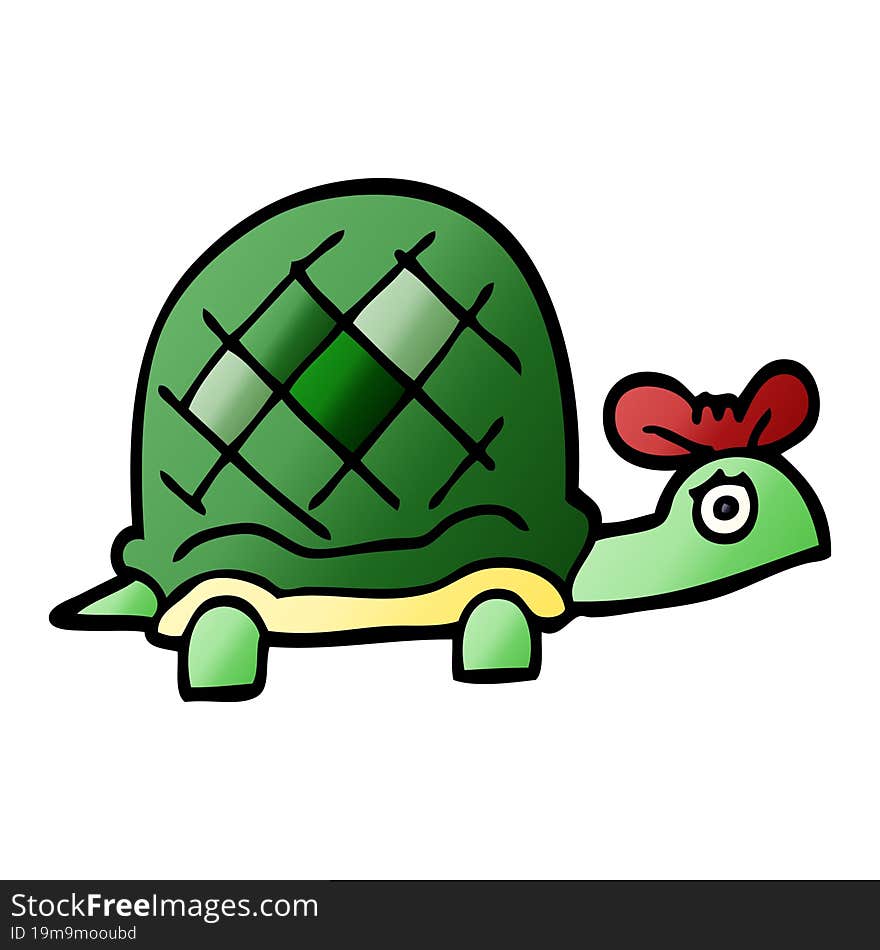 cartoon doodle funny tortoise