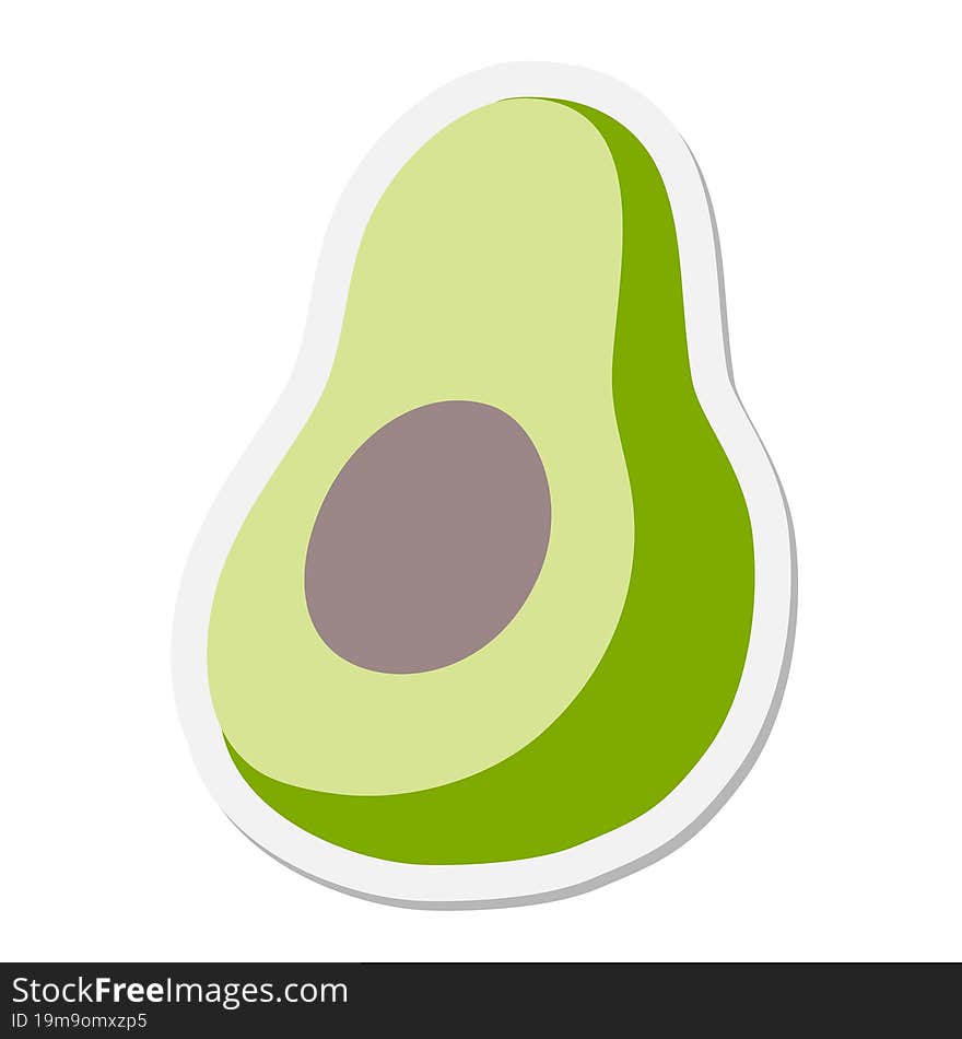 Avocado sticker