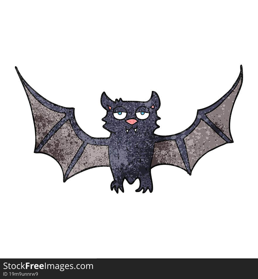 textured cartoon halloween bat