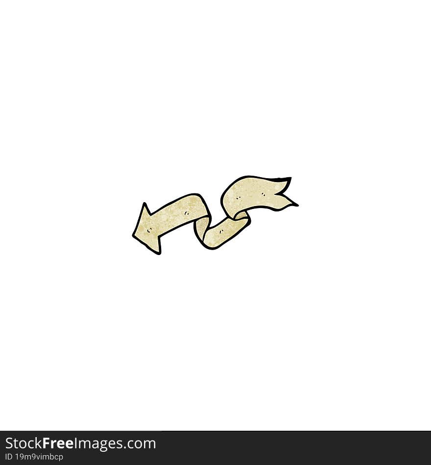 decorative scroll arrow cartoon