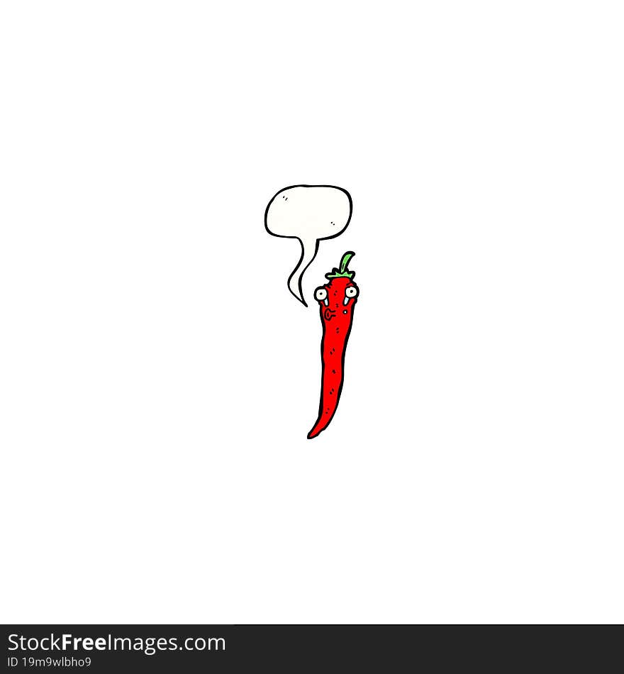 cartoon chili pepper