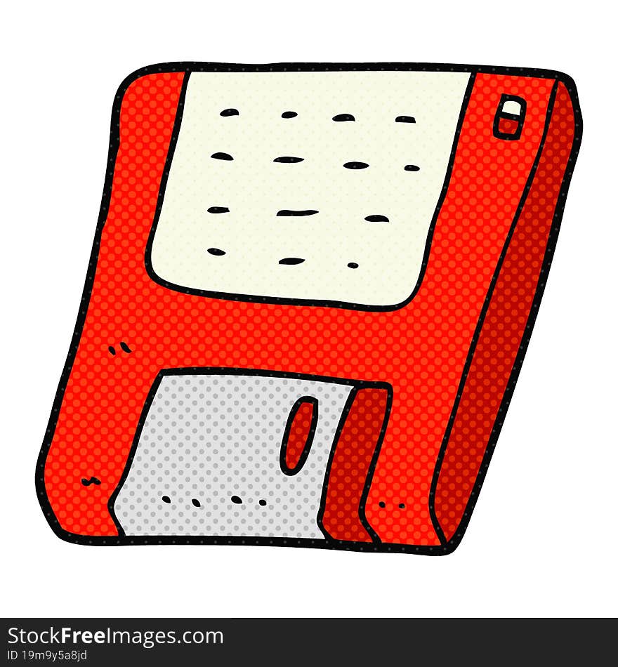 cartoon old computer disk