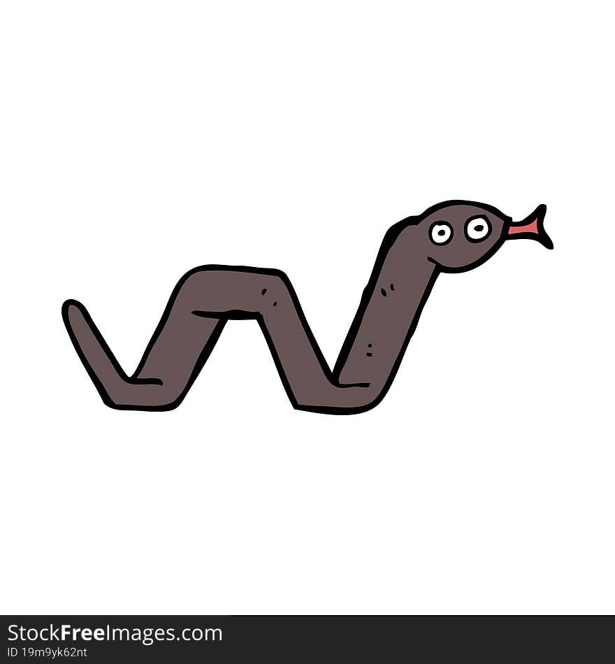 funny cartoon snake