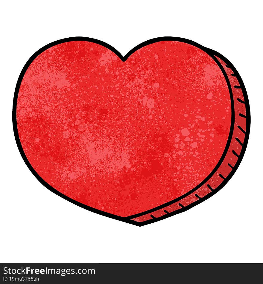 cartoon love heart. cartoon love heart