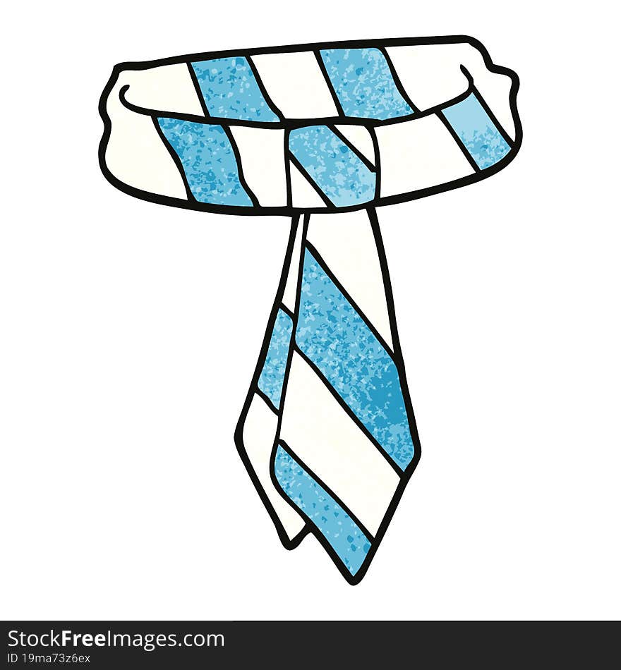 cartoon doodle office tie