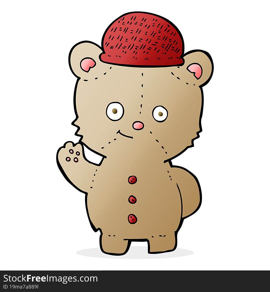 cartoon bear in hat