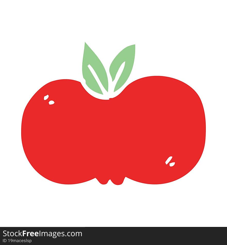 cartoon doodle apple