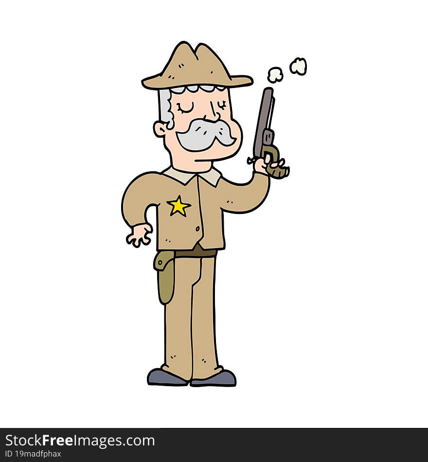 cartoon sheriff