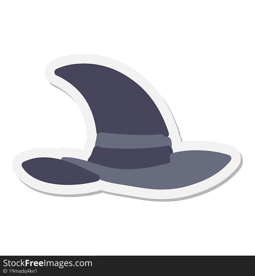 Spooky Witch Hat Sticker