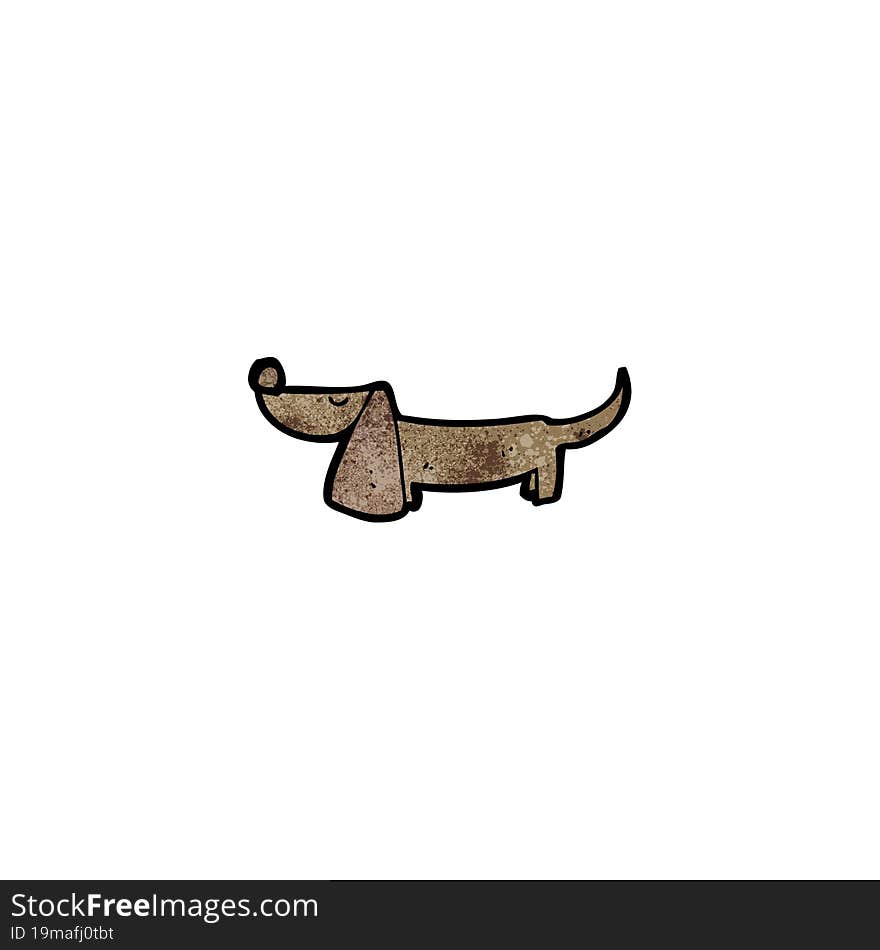 cartoon long nose dog