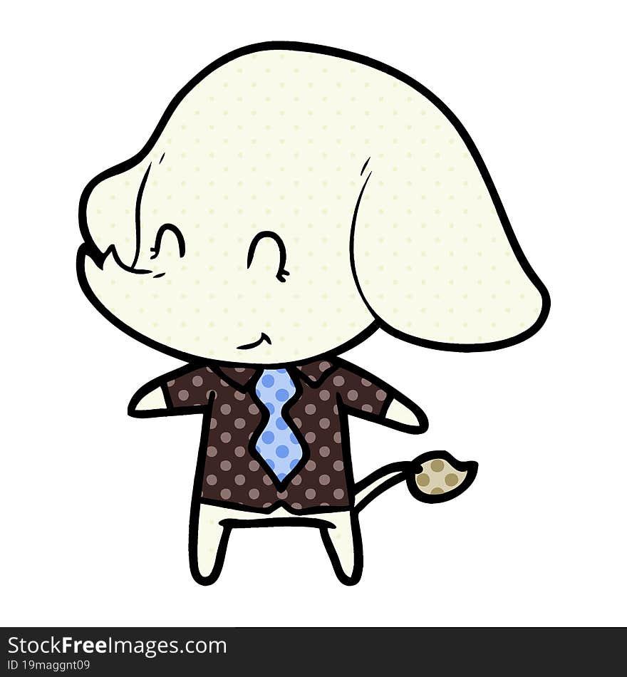 cute cartoon elephant boss. cute cartoon elephant boss