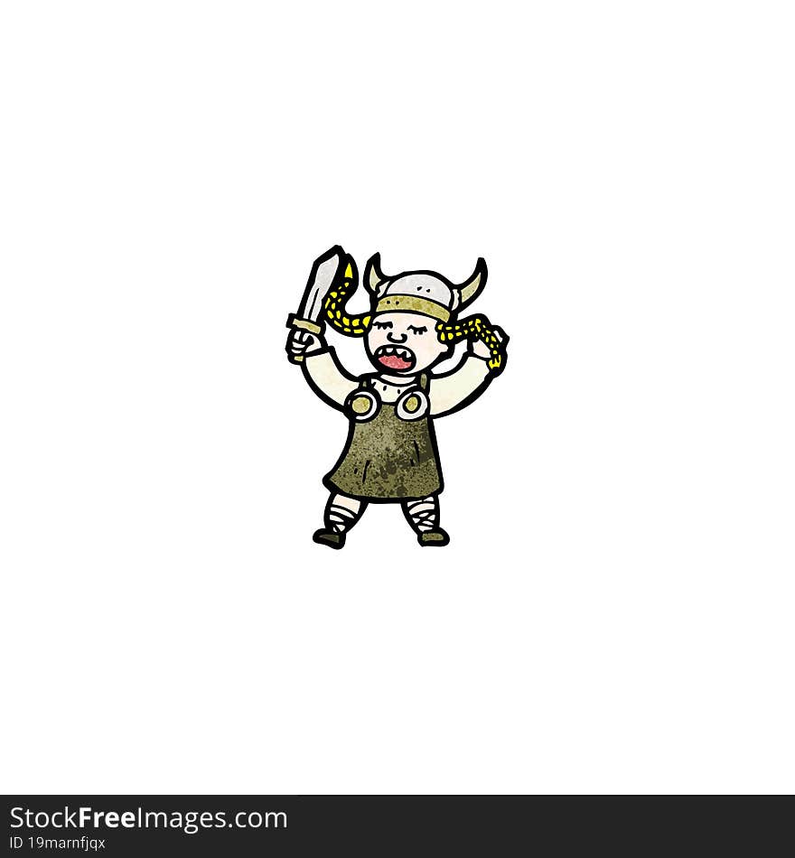 Cartoon Viking Woman