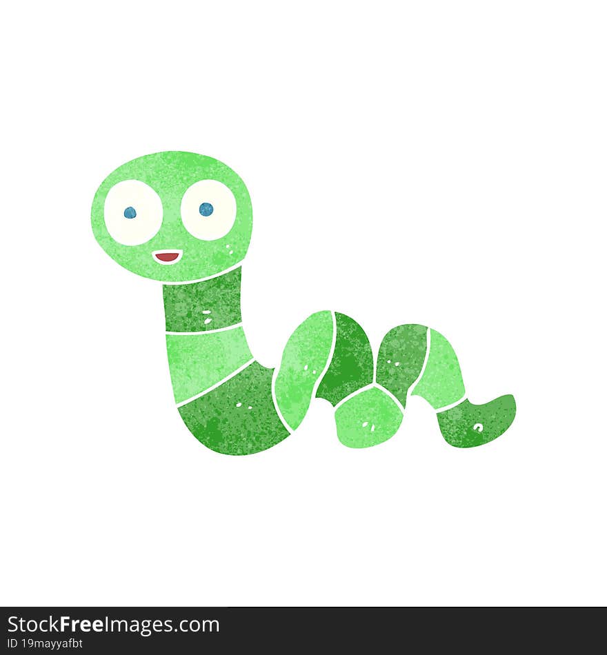 Retro Cartoon Snake