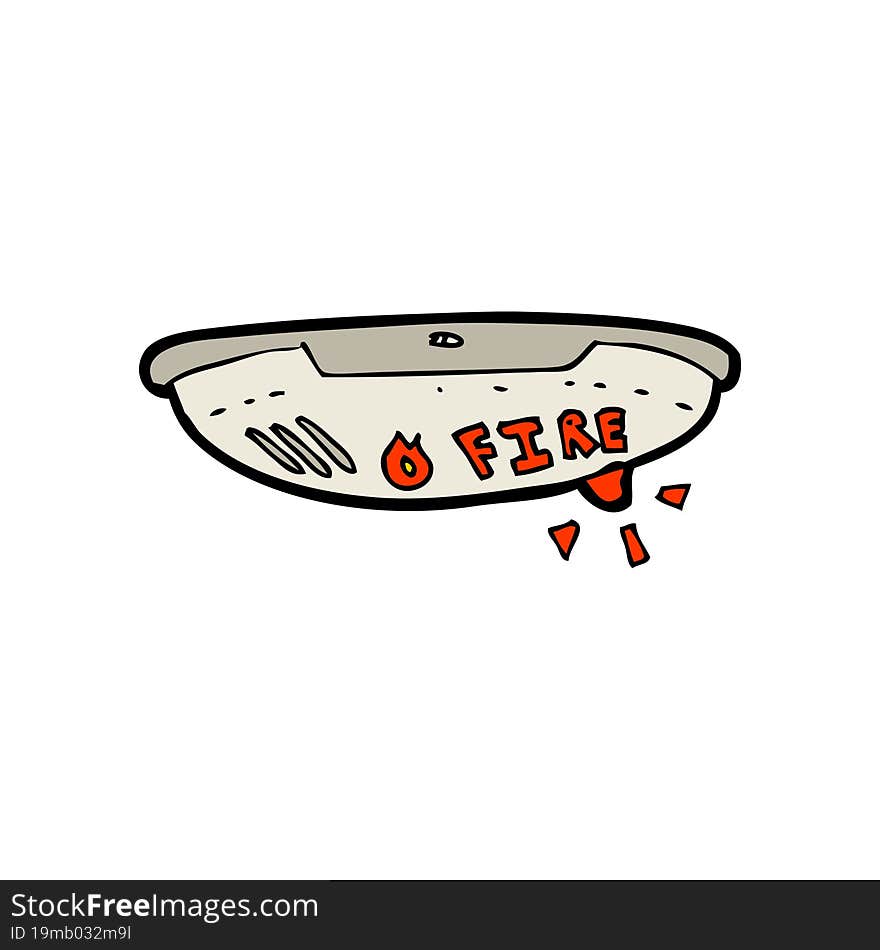 Cartoon Fire Alarm