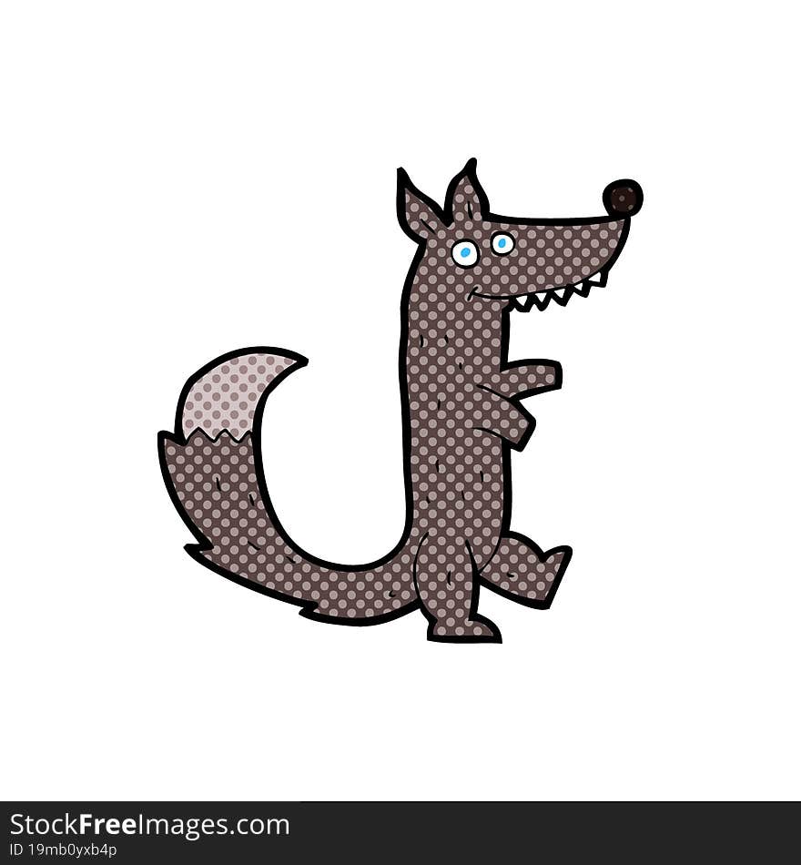 cartoon wolf